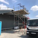 east coast scaffolding factory roof